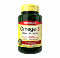 Foto do produto Ômega 3 – Óleo de Peixe 1000mg 300 Cápsulas